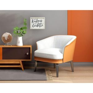 Parisloft jeter la gentillesse autour comme des confettis mur en bois encadré signe blanc lavé bois décoration murale 10x1x8 pouces - Product Image 4