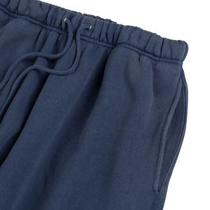 Pantalon de jogging en molleton épais bleu marine pour homme – Confortable, anti-plis, avec poches latérales et cordon de serrage – Personnalisable - Product Image 2