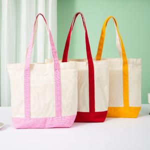 Sac fourre-tout en toile de <span class=keywords><strong>coton</strong></span> <span class=keywords><strong>blanc</strong></span> de taille personnalisée en gros Sac à provisions uni réutilisable à la mode - Product Image 3