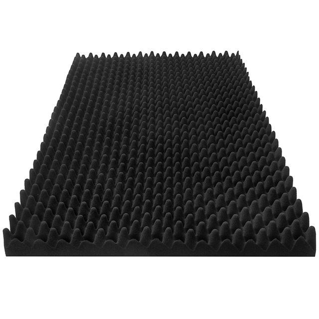 Acoustic Foam Panels 48 X 24 X 2" Sound Absorbing Panels High Density Studio Egg Tiles Fire Resistant Acoustic Panels
