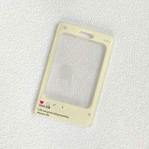 Étui pour carte transparent en acrylique cristal mignon, étiquette de bagage rigide anti-perte, personnalisable, couleur personnalisable, pour cartes Polaroid - Product Image 6