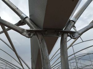 Kit de canalones de acero galvanizado personalizado de fábrica de <span class=keywords><strong>invernadero</strong></span> Jiapei, sistema de drenaje de canal de agua, accesorios de casa verde - Product Image 4