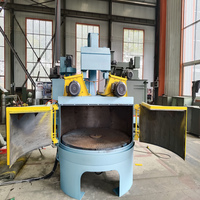Machine de sablage rotative à 360 degrés Jinwo avec boîte de vitesses pour billes d'acier, couverture uniforme de la surface, engrenages complexes, vannes de précision