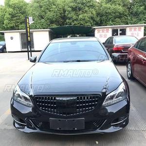 Rejilla Frontal Deportiva para Mercedes-Benz Clase E W212 2013 2014 2015 Modificada a Estilo Maybach ABS Negro Brillante - Product Image 6