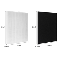 Filtres HEPA de remplacement compatibles avec les purificateurs d'air Coways AP-1512HH AP-1518R pour une utilisation domestique, automobile, en camping-car, en extérieur et en intérieur (1+1)