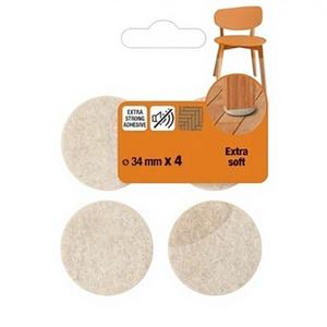 แผ่นรองเฟอร์นิเจอร์ขนสัตว์สีเบจแบบนุ่มพิเศษ 3M รุ่น SP84A22 พร้อมการเคลือบสก๊อตช์การ์ด เส้นผ่านศูนย์กลาง 34 มม. - Product Image 1