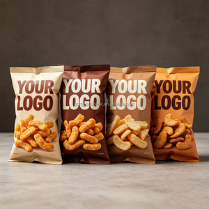 Sacs d'emballage personnalisés en plastique laminé imprimé, thermoscellables, à scellage arrière, pour aliments soufflés, sacs d'emballage pour chips de pommes de terre - Product Image 4