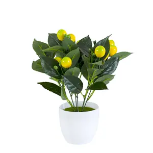 All'ingrosso frutta artificiale limone artificiale decorazioni per interni VP-QX012 albero di limone