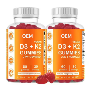 วิตามินกัมมี่สูตรพรีเมียม 2-in-1 ดีไซน์ OEM สำหรับผลิตภัณฑ์ฉลากส่วนตัว วิตามินดี3และคี2 รูปแบบกัมมี่ - Product Image 4