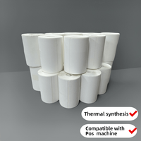 Étiquette thermique synthétique 55x55 à triple protection pour machine de point de vente, étiquette autocollante pour papier, emballage et expédition, étiquette thermique directe
