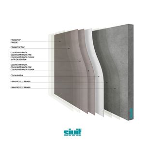 Revêtement mural en résine époxy pour béton et cloisons sèches |   Finition verticale appliquée au truelle, aspect mat brillant - Sivit Design DEC11 - Product Image 3