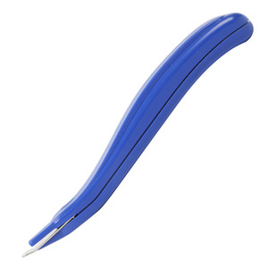 Pen Shape Staple Remover Plastic Plier Type Mini Office Tool For <b>Paper</b> Fastening Removal Blue Color - Product Image 2