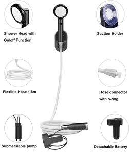 <span class=keywords><strong>Ducha</strong></span> de mano alimentada por batería, accesorios de baño para interiores y exteriores, lavado de emergencia - Product Image 3
