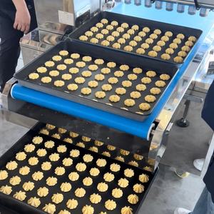 Máquina compacta para pasteles de palomitas de maíz, máquina extrusora compacta para cortar galletas, línea de pan para galletas pequeñas para galletas de <span class=keywords><strong>Chocolate</strong></span>, Chocolates - Product Image 3