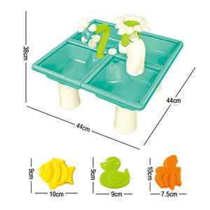 Table 2 en 1 de <span class=keywords><strong>sable</strong></span> d'<span class=keywords><strong>eau</strong></span> de plage d'été en plein air vente en gros Jouets éducatifs Jeu d'activité pour tout-petits Tables de <span class=keywords><strong>bac</strong></span> à <span class=keywords><strong>sable</strong></span> d'activité - Product Image 4