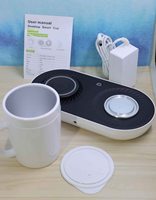 Refroidisseur et chauffe-boissons de bureau 3 en 1 PT-502 avec chargeur sans fil, gadget électronique intelligent Peltier pour le bureau et la maison
