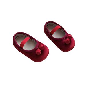 Nouvelles chaussures de <span class=keywords><strong>marche</strong></span> pour bébés filles printemps/automne, style coréen, en forme de cerise, type « grand-mère », rétro, modèle « petite cuillère » - Product Image 1