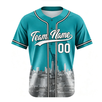 Maillot de baseball unisexe respirant en sergé brodé pour l'entraînement, personnalisable par sublimation, vente en gros