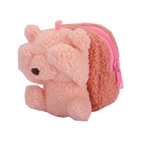 Mini ours en peluche personnalisé en coton PP rembourré, porte-clés en peluche