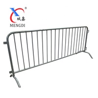 Barrière mobile amovible pour le contrôle des foules, clôture temporaire, garde-corps piétonnier, délimiteur de circulation en acier pour la sécurité des événements