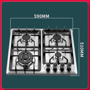 เตาแก๊ส3หัว24นิ้ว estufa empotrable A Gas de vidrio templado lpg/ng อุปกรณ์ทำอาหาร - Product Image 2