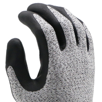 Guantes de Trabajo MaxiTough Negros Resistentes, Recubiertos de Nitrilo Espumado con Puntos, Antideslizantes en la Palma, Resistentes a Cortes, para Mecánicos y Almacenes