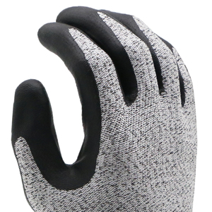 Guantes de Trabajo MaxiTough Negros Resistentes, Recubiertos de Nitrilo Espumado con Puntos, Antideslizantes en la Palma, Resistentes a Cortes, para Mecánicos y Almacenes - Product Image 3