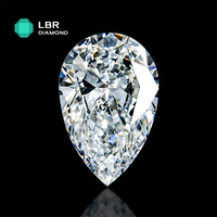 Avec certificat IGI 4.11 carat F couleur VS1 2EX diamant de laboratoire en vrac taille de poire idéal pour les bijoux en or
