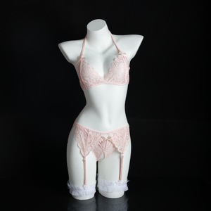 Lemon Story Women's <b>Lace</b> Lingerie Set 3-Piece Garters Belt Open Crotch Sexy Temptation Summer 2025 - Product Image 1