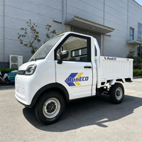 Camionnette électrique mini-dump certifiée EEC COC DOT 72V 3500W LHD avec benne de chargement de 1,6 m x 1,35 m de large pour l'Europe