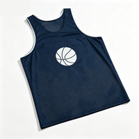 Seragam Basket Poliester Terbaik Desain Jersey Basket Terbaru Bahan Mesh Seragam Basket Pria Custom