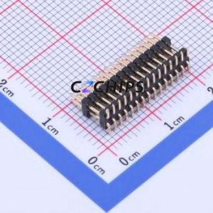 X1322WVS-2x15J-C30D55E50 Pin Header SMD,P=1.27mm Connector ( Pin Structure: 2x15P )( Pitch: 1.27mm )( Row Spacing: 1.27mm ) - Product Image 2