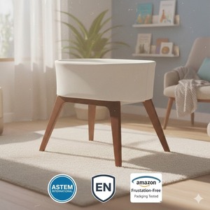 Cuna de Madera para Bebé con Colchón, Cuna Colecho de Madera para Bebé, con Altos Estándares de Producción - Product Image 6