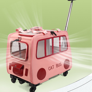 Sac de transport à roulettes respirant pour chats et petits chiens, vente en gros d'usine - Product Image 2