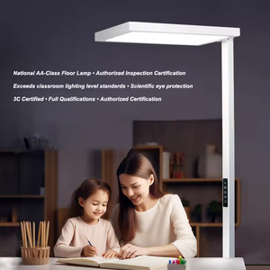 Lampe LED verticale à spectre complet à contrôle tactile avec réglage automatique de la luminosité par détection intelligente, CRI élevé <span class=keywords><strong>97</strong></span>, hauteur réglable, protection des yeux - Product Image 4