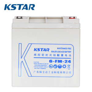 Batterie au plomb scellée KSTAR 6-FM-24 12V 24Ah sans entretien pour stockage d'énergie - Product Image 1