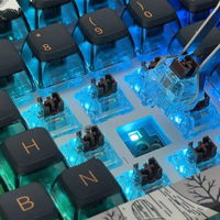 Clavier mécanique programmable sans fil Skyloong GK75 Dark Fairy-tale 75 touches Type-C avec 1 bouton rotatif pour Windows/MacOS