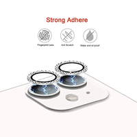 Protecteur d'objectif d'appareil photo HD Diamond Clear 9D en métal pour iPhone 13 Pro Max 14 Series