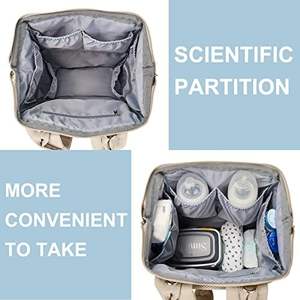 Échantillon gratuit, vente en gros, logo personnalisé, sac à langer pour bébé en cuir vegan rose durable, sac à langer élégant pour maman, sac à dos - Product Image 2