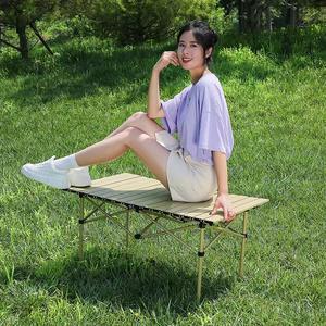 Ensemble de <span class=keywords><strong>table</strong></span> <span class=keywords><strong>et</strong></span> <span class=keywords><strong>chaise</strong></span> d'extérieur pliable <span class=keywords><strong>et</strong></span> portable, <span class=keywords><strong>table</strong></span> de <span class=keywords><strong>camping</strong></span> en alliage d'aluminium, barbecue, équipement de <span class=keywords><strong>camping</strong></span>, <span class=keywords><strong>table</strong></span> en rouleau d'œufs - Product Image 5