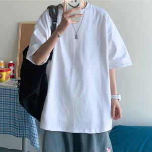T-shirt da uomo in cotone 100% 220g stile personalizzato t-shirt in tessuto a maglia per gli amanti degli uomini t-shirt a maniche corte - Product Image 3