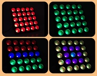 RGBW LED 25*12w led matrice DMX512 scène lavage mur rideau scène lumières disco fête boîte de nuit Bar Pixel effet lumière