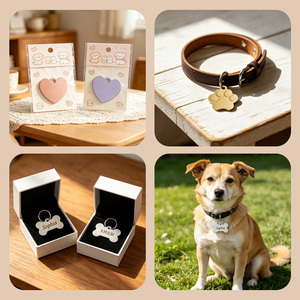 Etiquetas de Identificación Personalizables para Mascotas, Colgantes de Aleación de Aluminio con Múltiples Formas, Placas Grabadas con Nombre y <span class=keywords><strong>Teléfono</strong></span> para Gatos y Perros, para Dueños de Mascotas - Product Image 6
