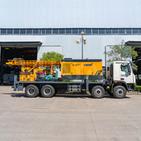 Foreuse de puits d'eau de type camion 8*4 pour profondeurs de 300m à 500m avec compresseur d'air et marteau fond de trou