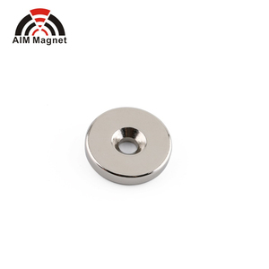 AIM Magnet N52 Neodymium <b>Disc</b> Shape Countersunk Hole Industrial Permanent Magnet Zinc/Nickel Coated 0.05 Tolerance Custom Cut - Product Image 3
