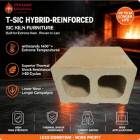 Meuble de four en carbure de silicium composite T-SiC, haute résistance aux chocs thermiques pour four à verre