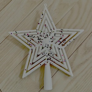 ท็อปเปอร์ต้นคริสต์มาสสีขาว21*23ซม. - Product Image 6