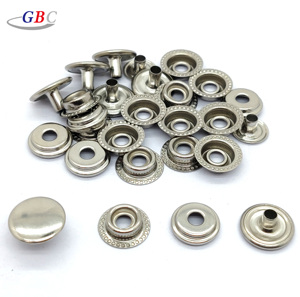 High Quality 304 Stainless Steel 4 Part Ring Snap <strong>Buttons</strong> Lead Free <strong>No</strong> for Plated for Cloth/Canvas Garment Accessories - Product Image 1