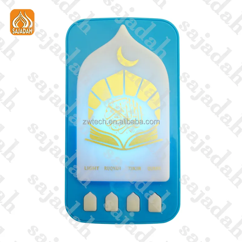 Arabic LED Light ZK101-A giáo dục học tập đồ chơi tự động chơi trong 24h hồi giáo món quà Muslim xách tay quran Máy nghe nhạc