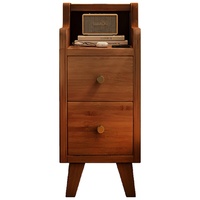 Table de chevet multifonctionnelle en bois massif moderne, armoire de rangement ultra-étroite avec tiroirs pour chambre à coucher, design simple